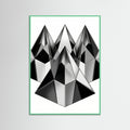 Mint Wood Geometric Facets