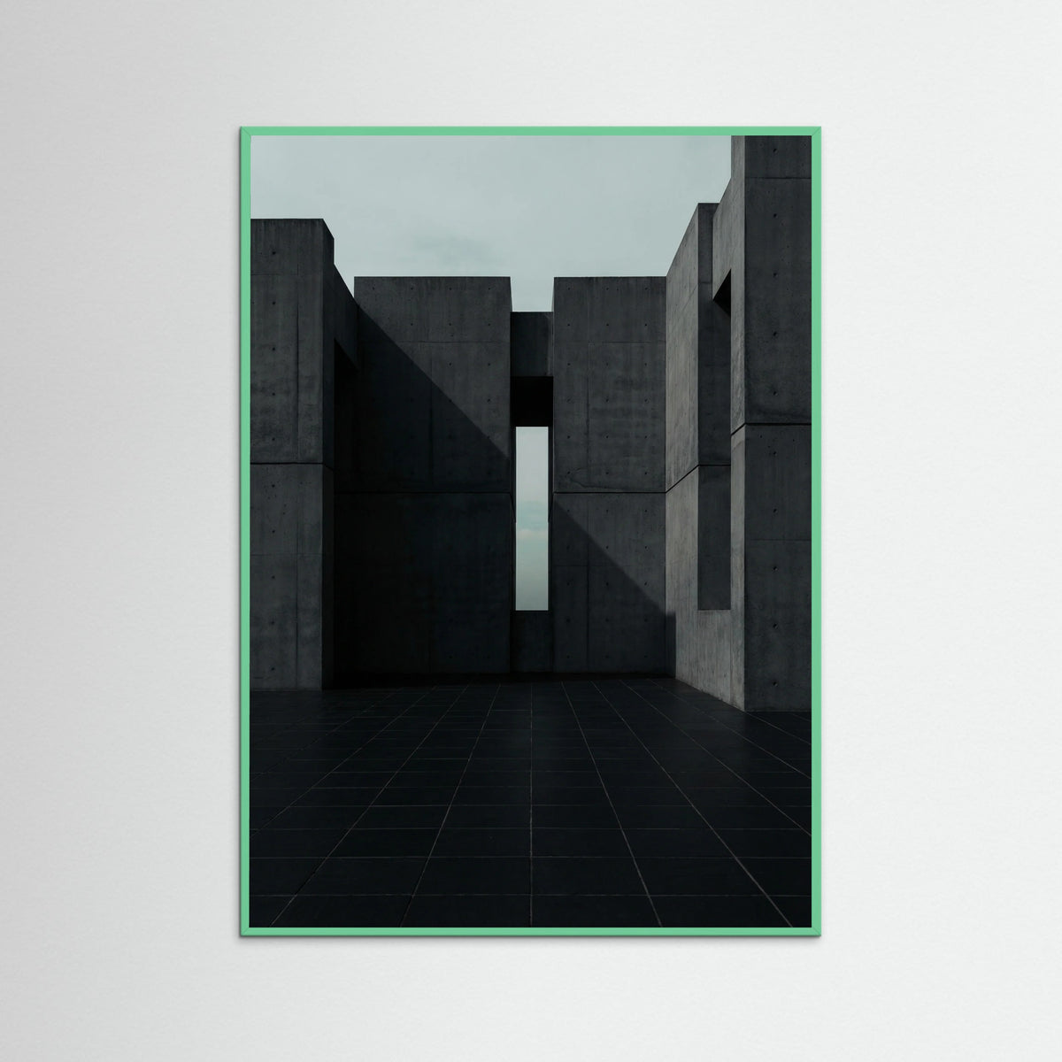 Mint Wood Geometric Gaze