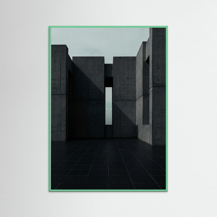 Mint Wood Geometric Gaze