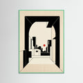Mint Wood Geometric Interior