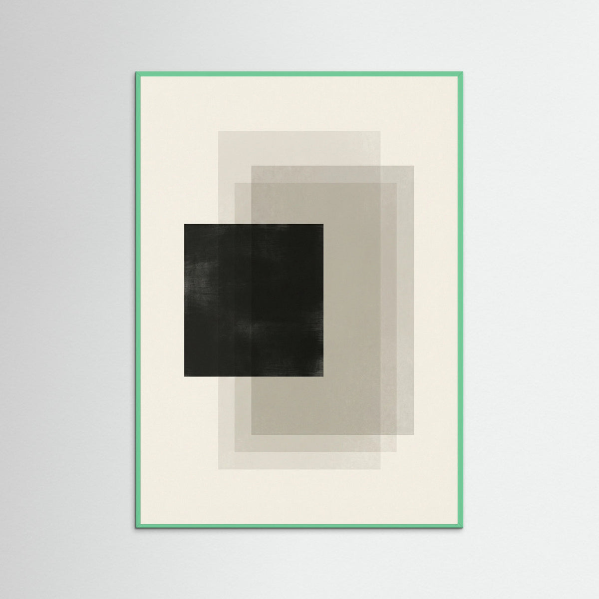 Mint Wood Geometric Layers