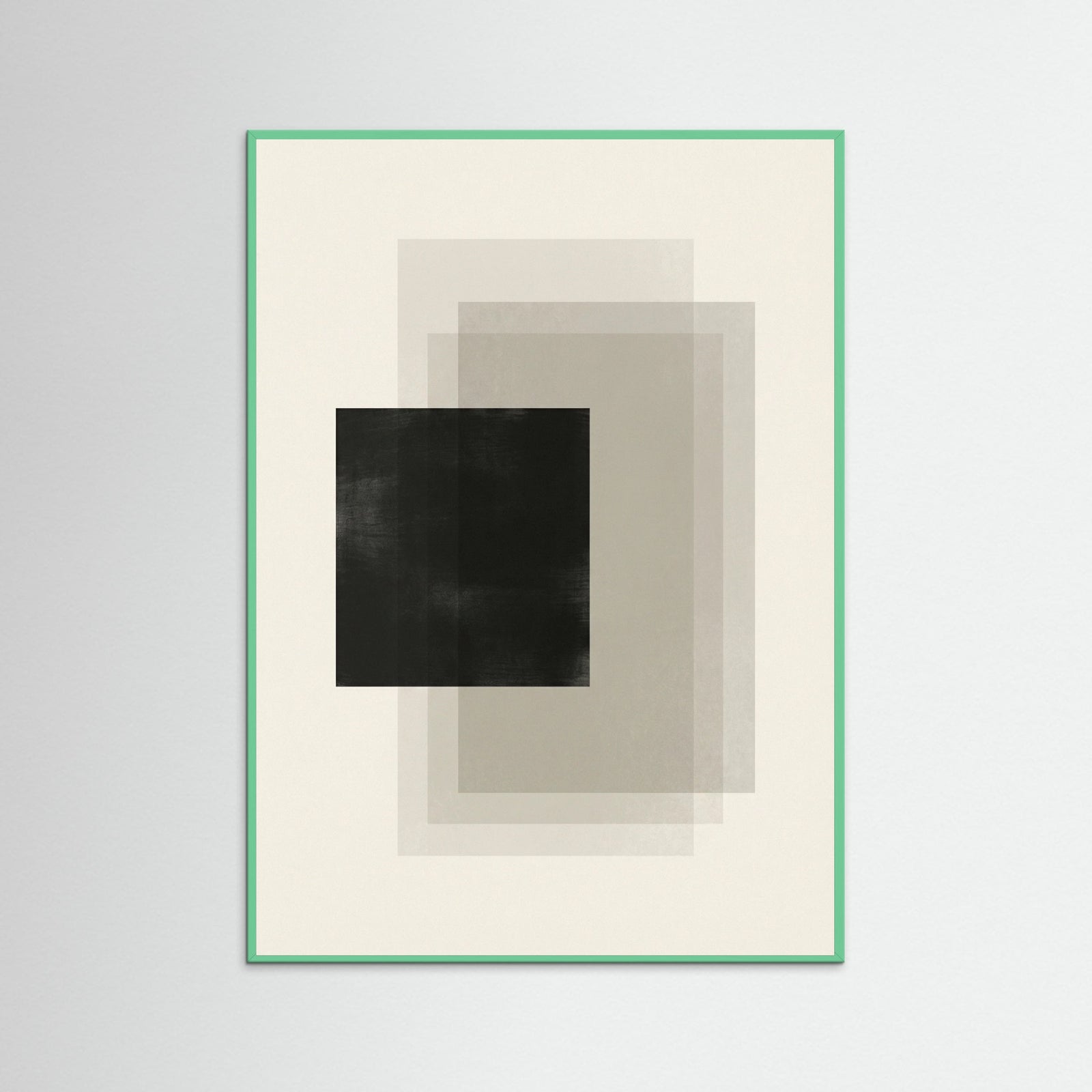 Mint Wood Geometric Layers