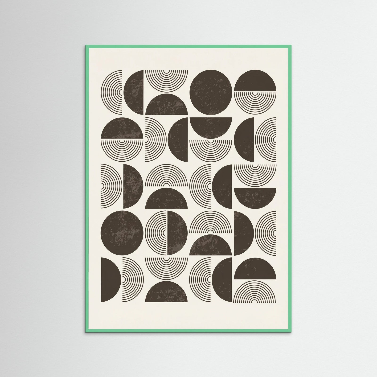Mint Wood Geometric Rhythms