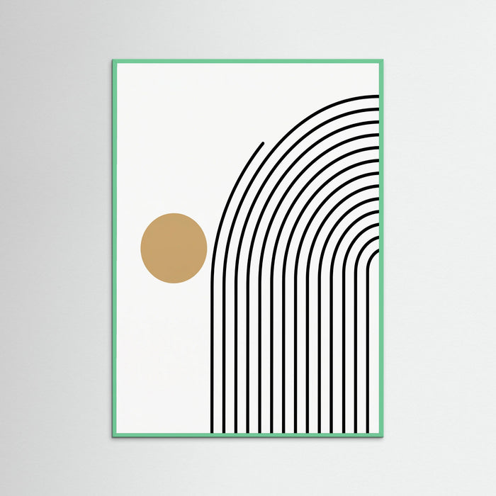 Mint Wood Geometric Stillness