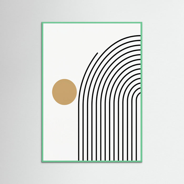 Mint Wood Geometric Stillness