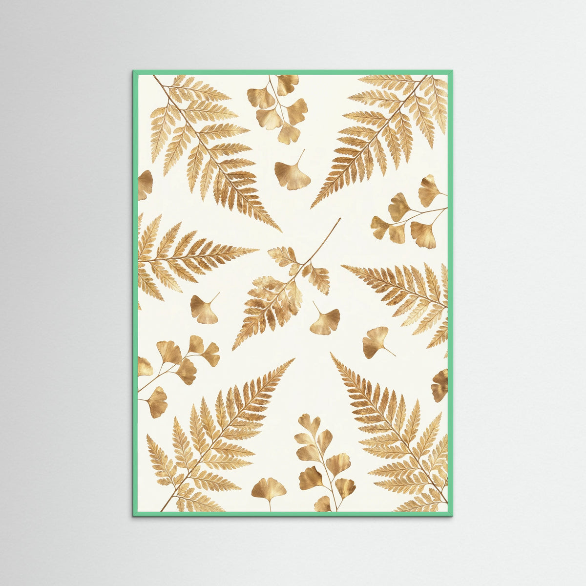 Mint Wood Gilded Eucalyptus