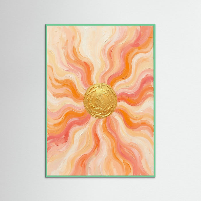 Mint Wood Gilded Radiance