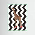 Plakat Giraffe Heels zigzag – plakat i druk artystyczny