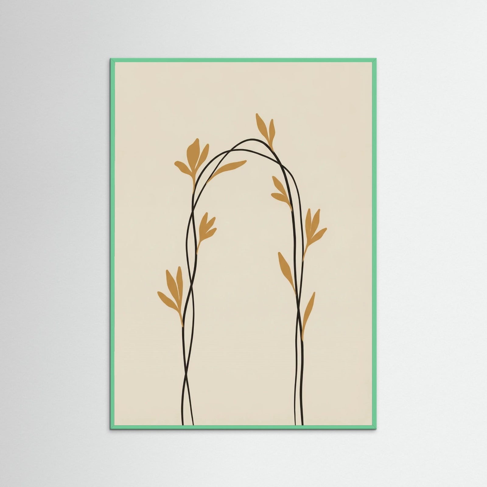 Mint Wood Golden Bloom Ascent