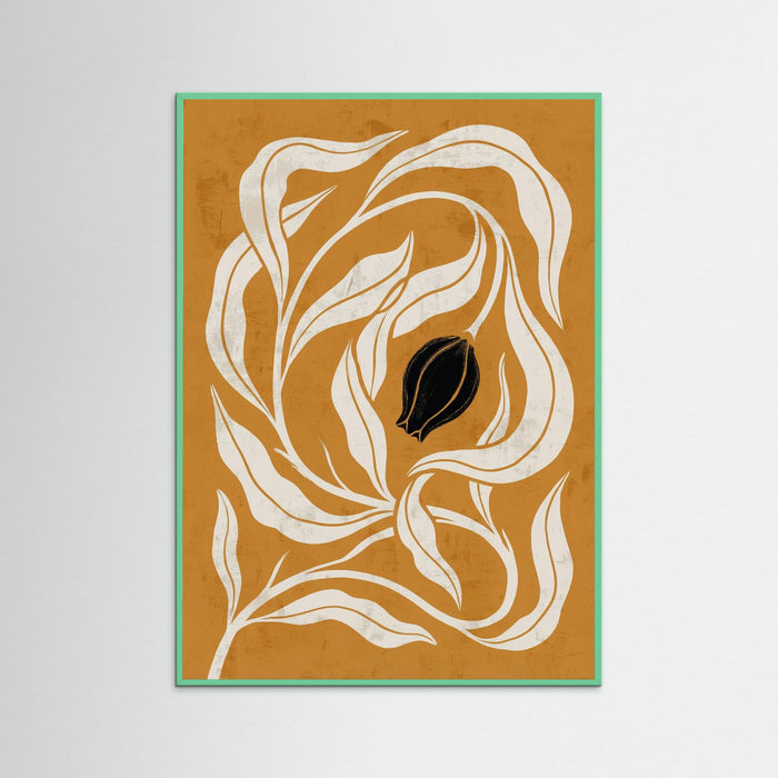 Mint Wood Golden Bloom