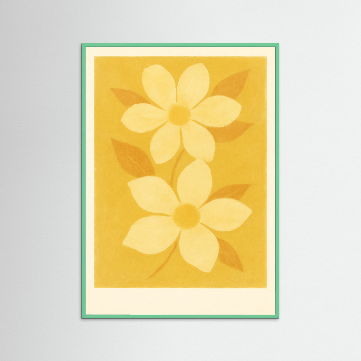 Mint Wood Golden Bloom