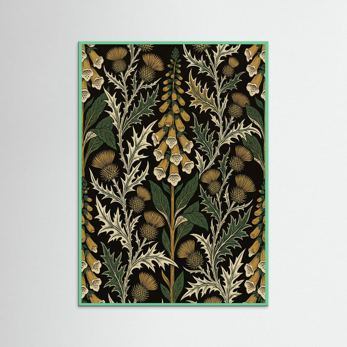 Mint Wood Golden Chrysanthemum Bloom