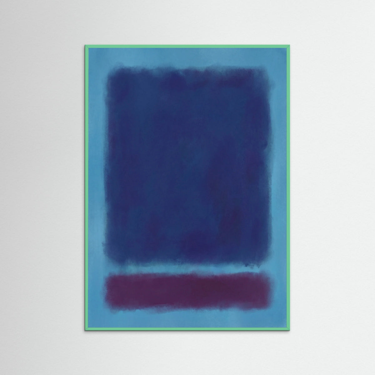 Mint Wood Golden Crimson Fields