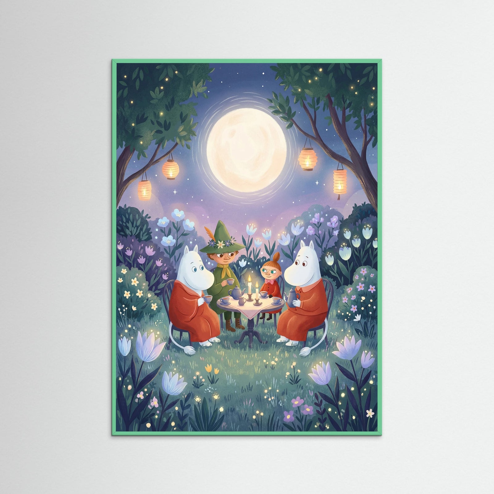 Mint Wood Golden Horizon Serenity