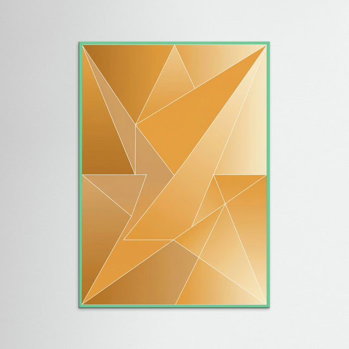 Mint Wood Golden Line Cascade