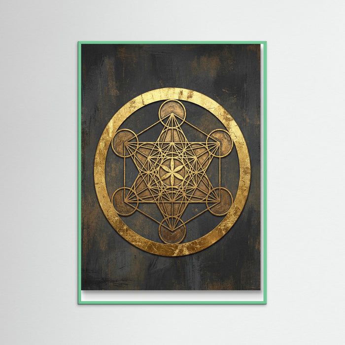 Mint Wood Golden Sacred Geometry