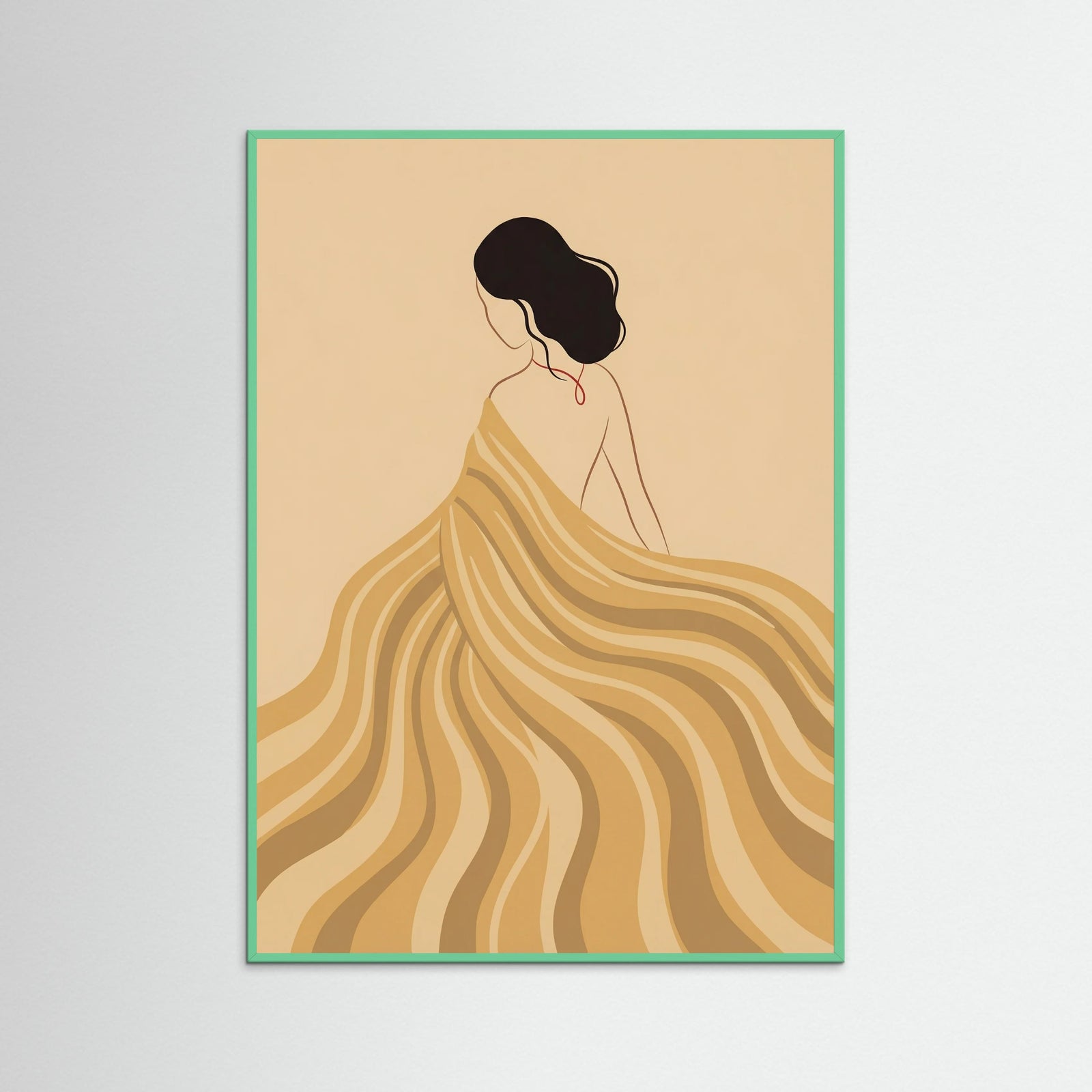 Mint Wood Golden Serenity