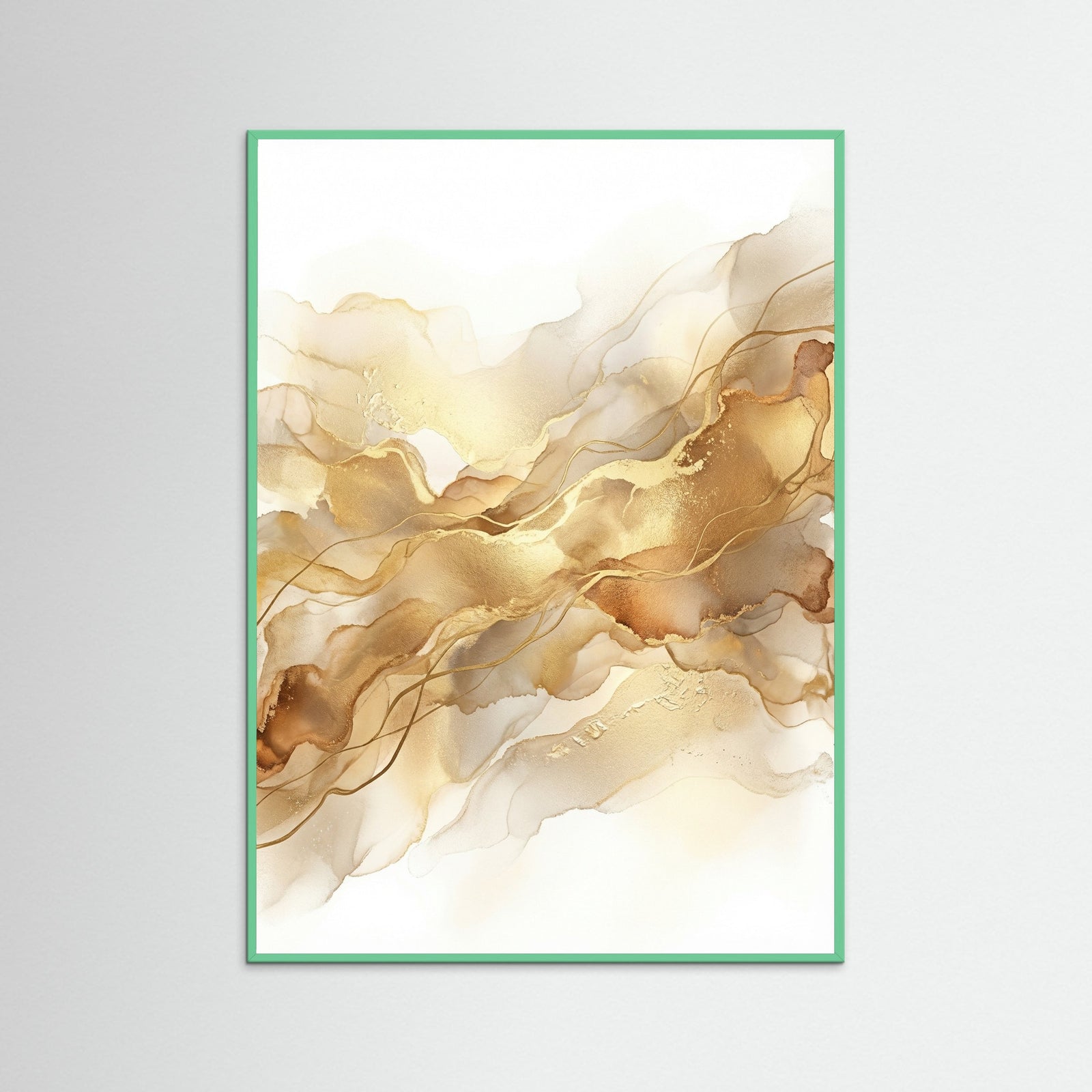 Mint Wood Golden Shimmer