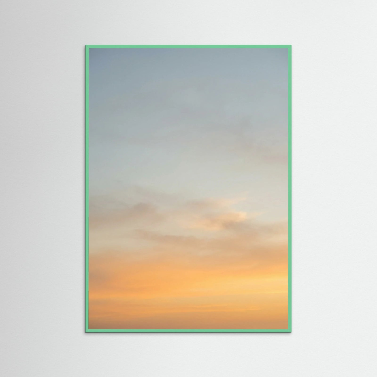 Mint Wood Golden Sky Horizon