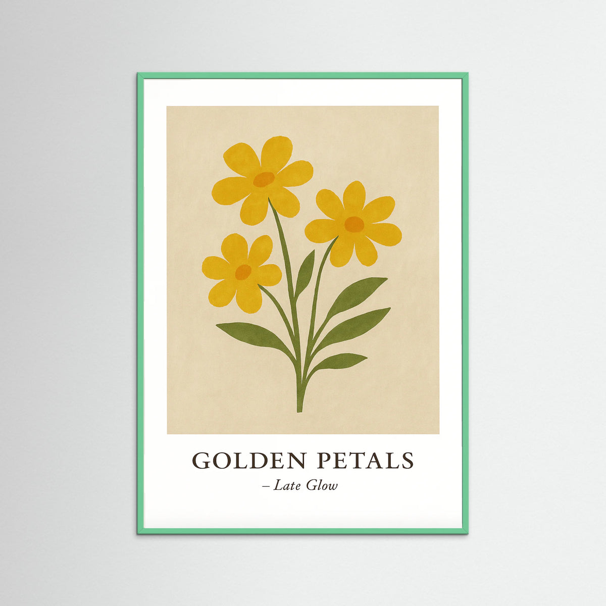 Mint Wood Golden petals