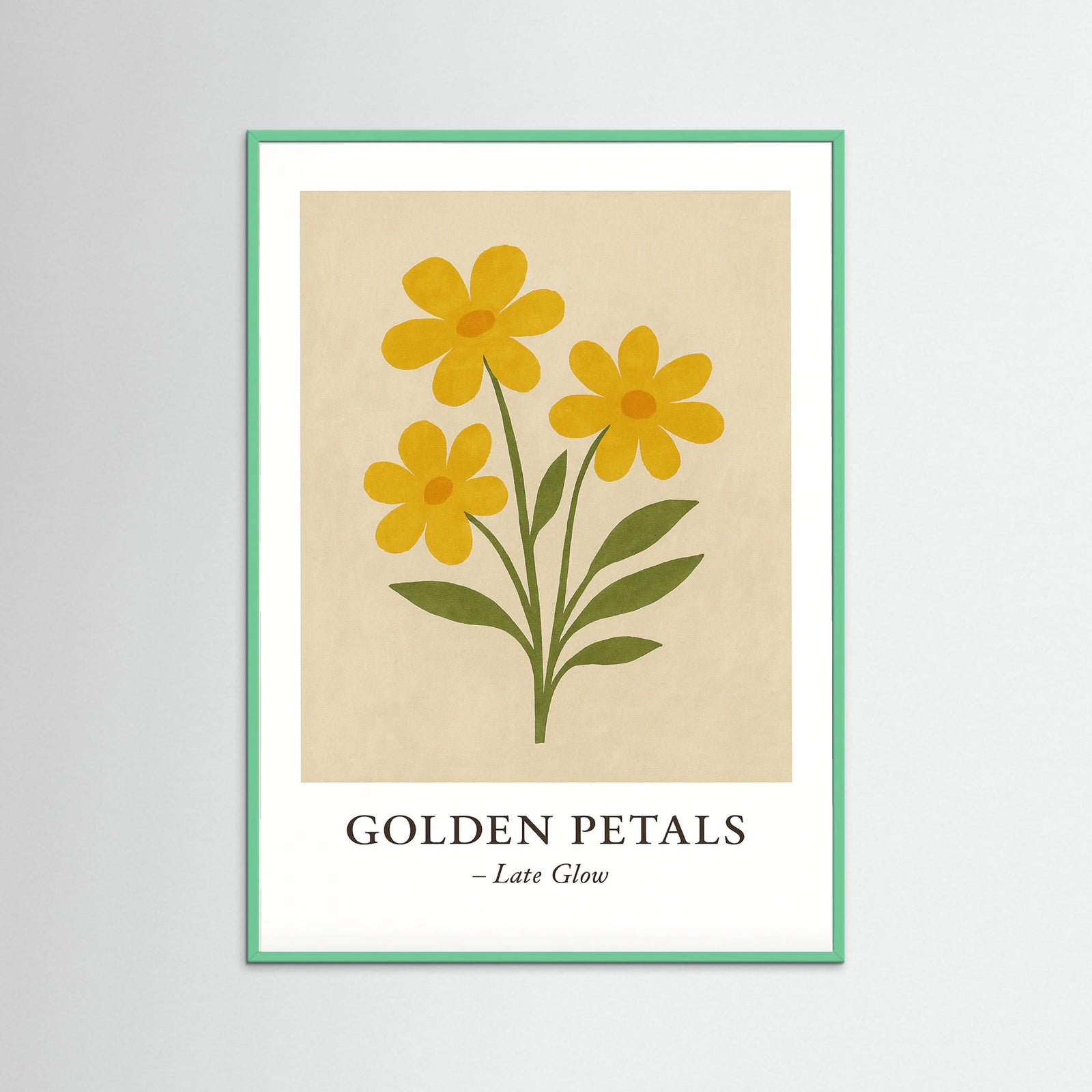 Mint Wood Golden petals