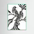 Mint Wood Graceful Stripes