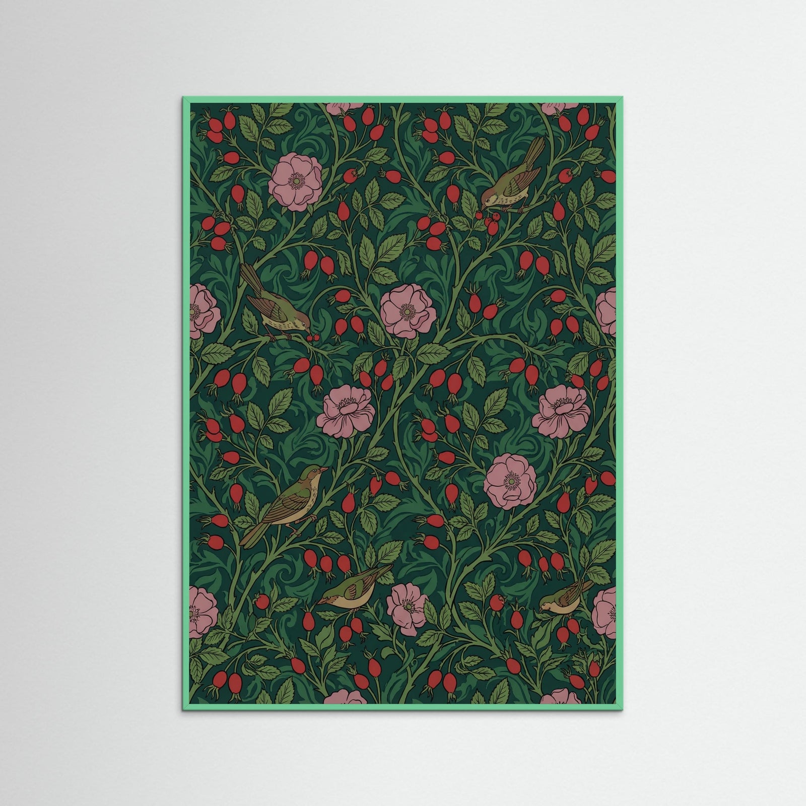 Mint Wood Grapevine Elegance