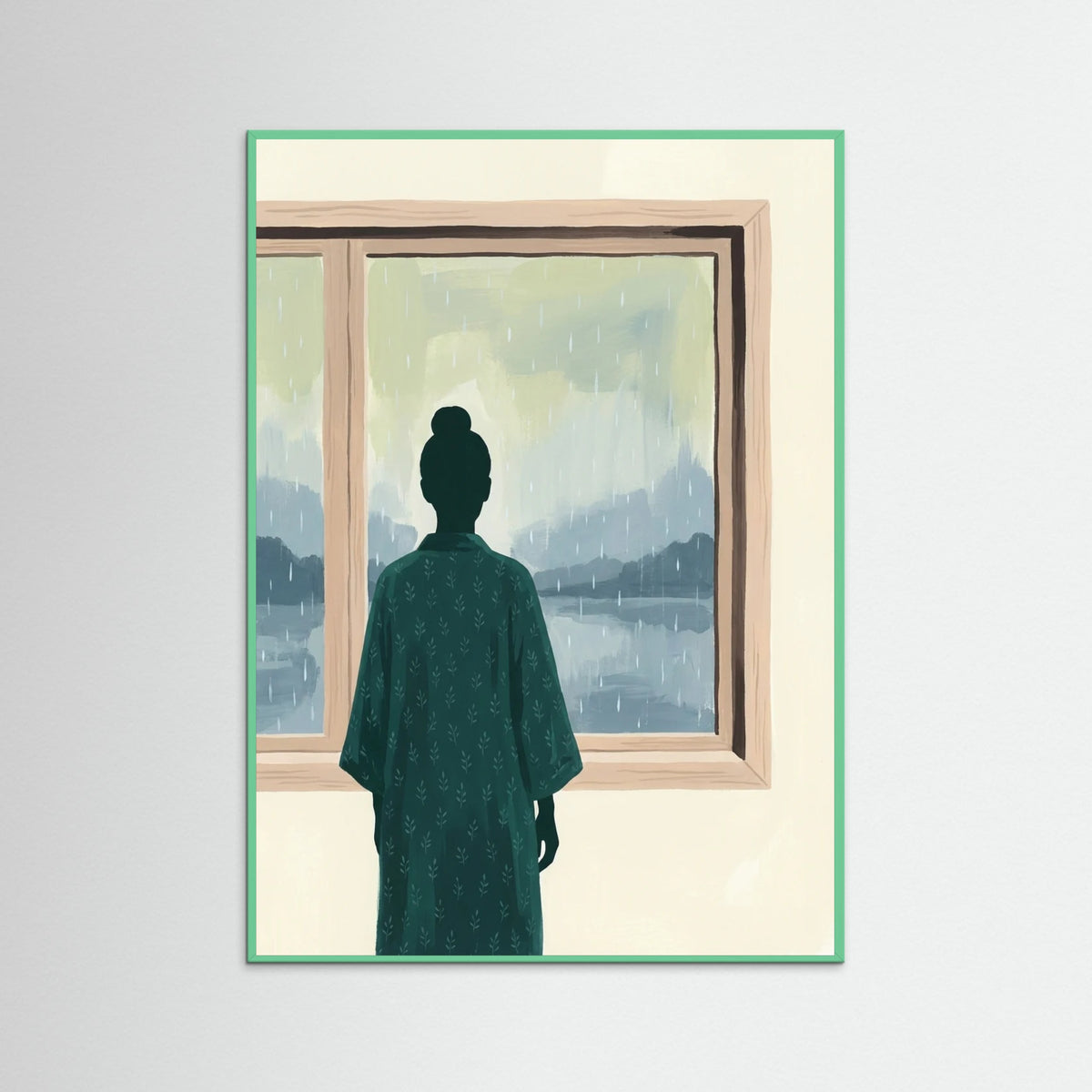 Mint Wood Green Serenity