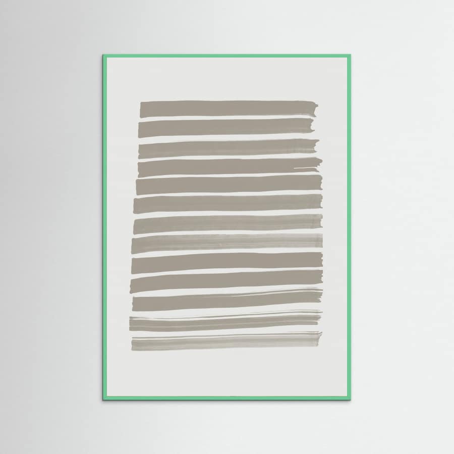 Green Strokes Poster – plakat og kunsttryk