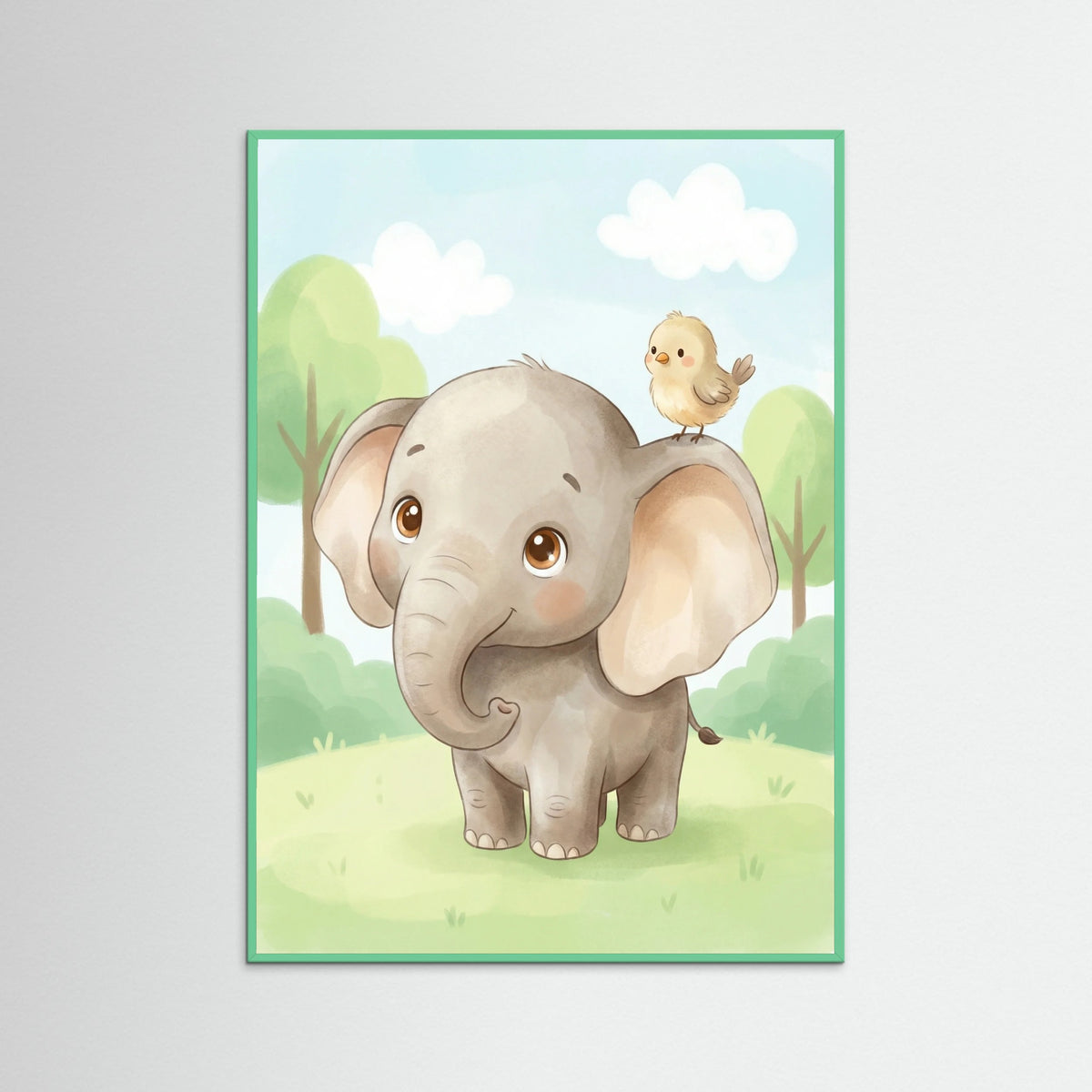 Mint Wood Happy Giraffe Friend