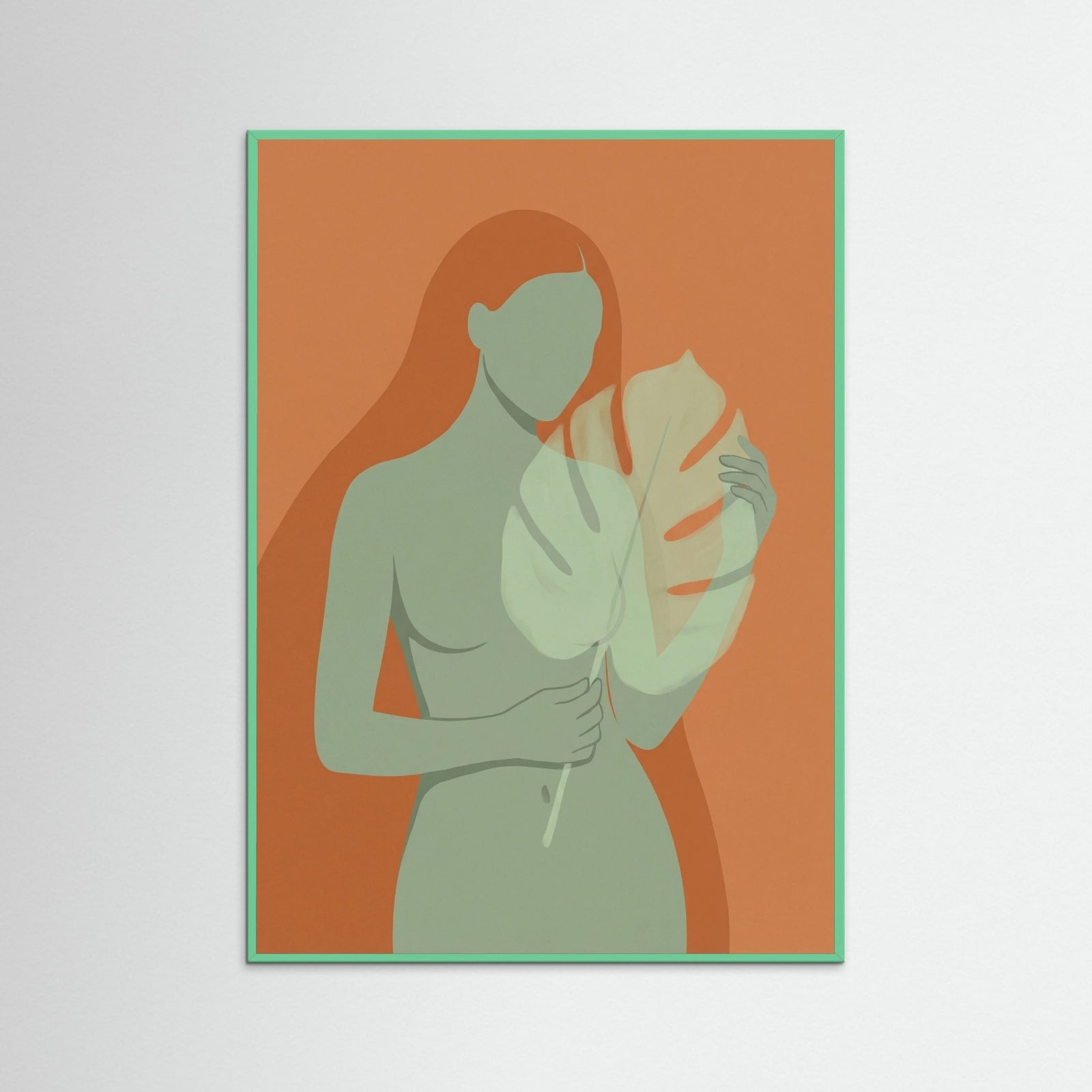 Mint Wood Hatted Silhouette