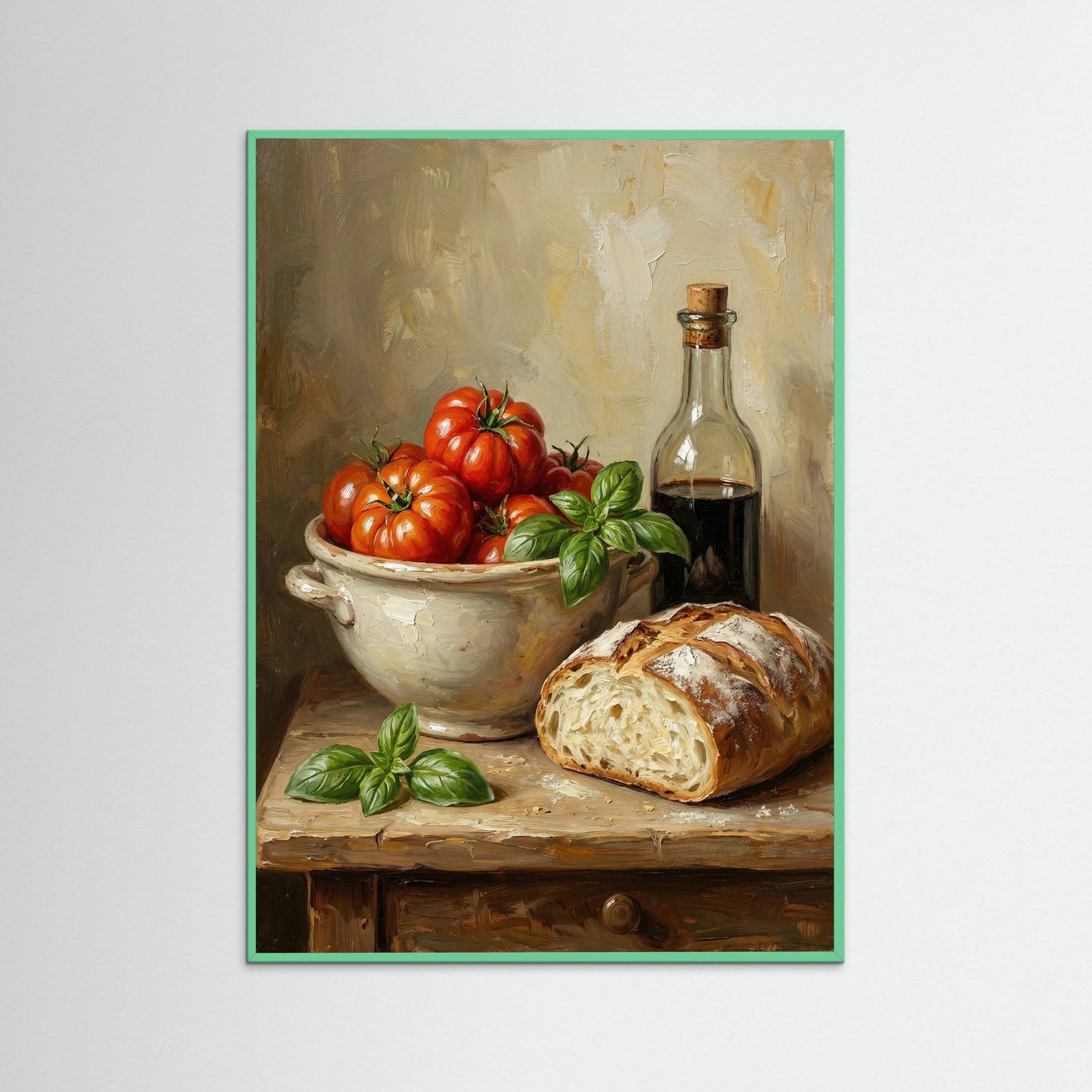 Mint Wood Herbal Infusion Still Life