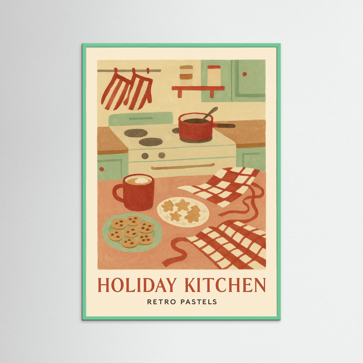 Mint Wood Holiday Kitchen