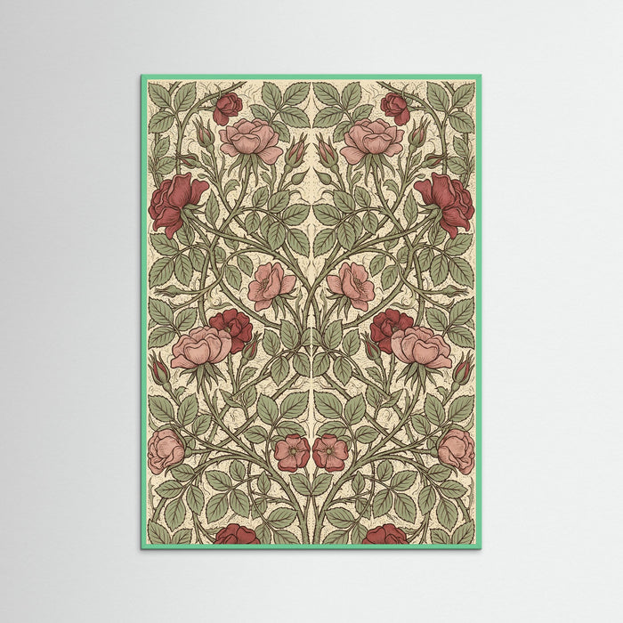Mint Wood Honeysuckle Pattern 1876
