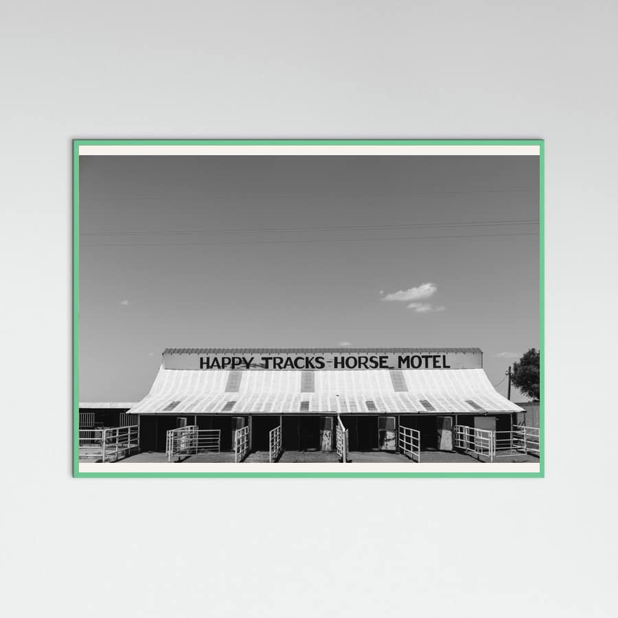 Mint Wood Horse Motel Poster