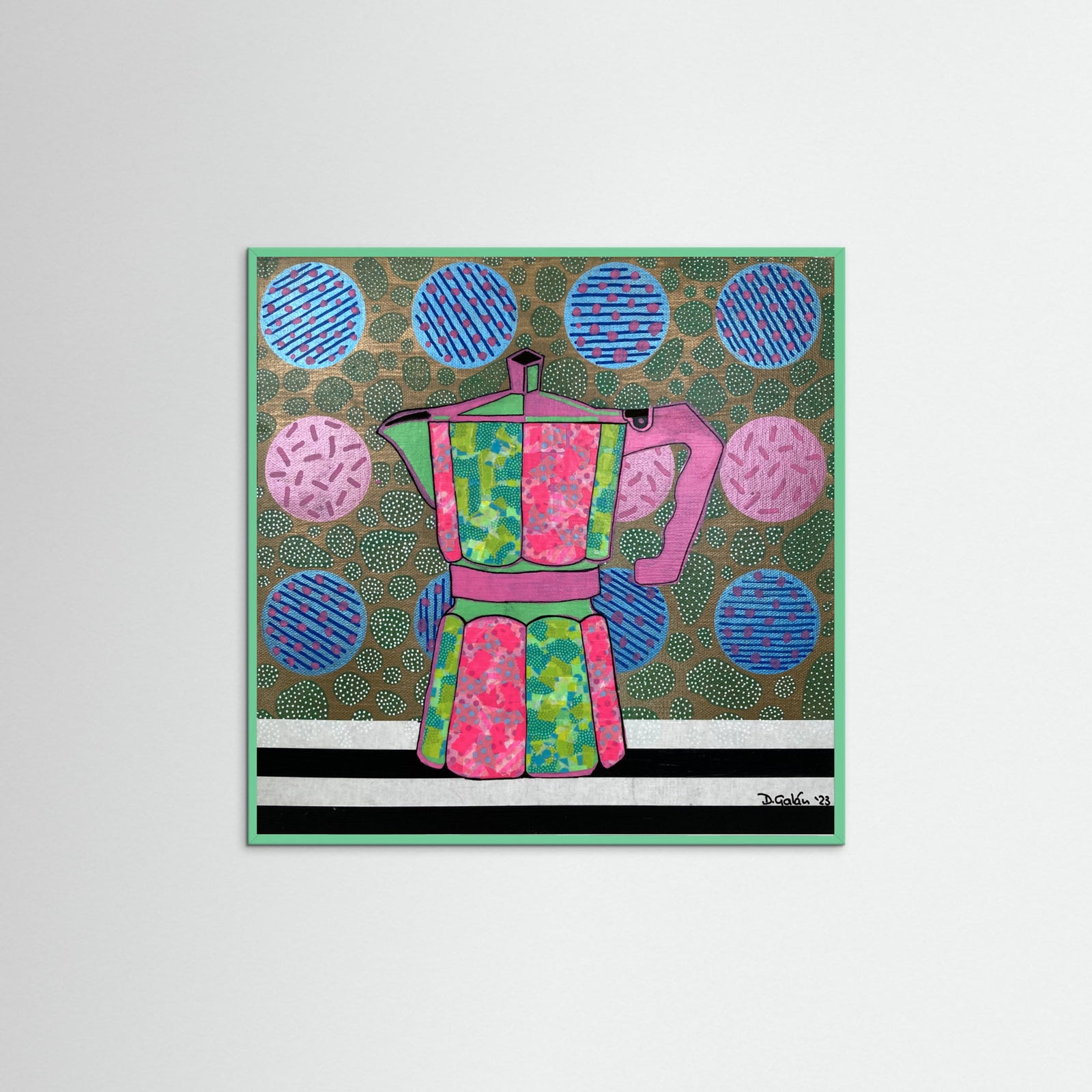 Mint Wood Iced Latte Poster