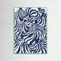 Mint Wood Indigo Flow