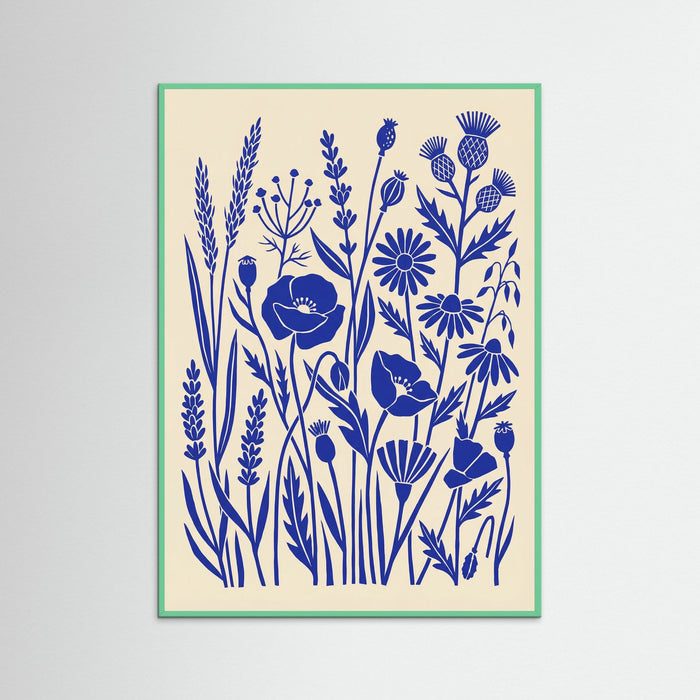 Mint Wood Indigo Folk Bloom