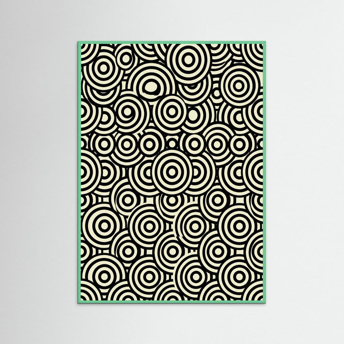 Mint Wood Infinite Dots Black