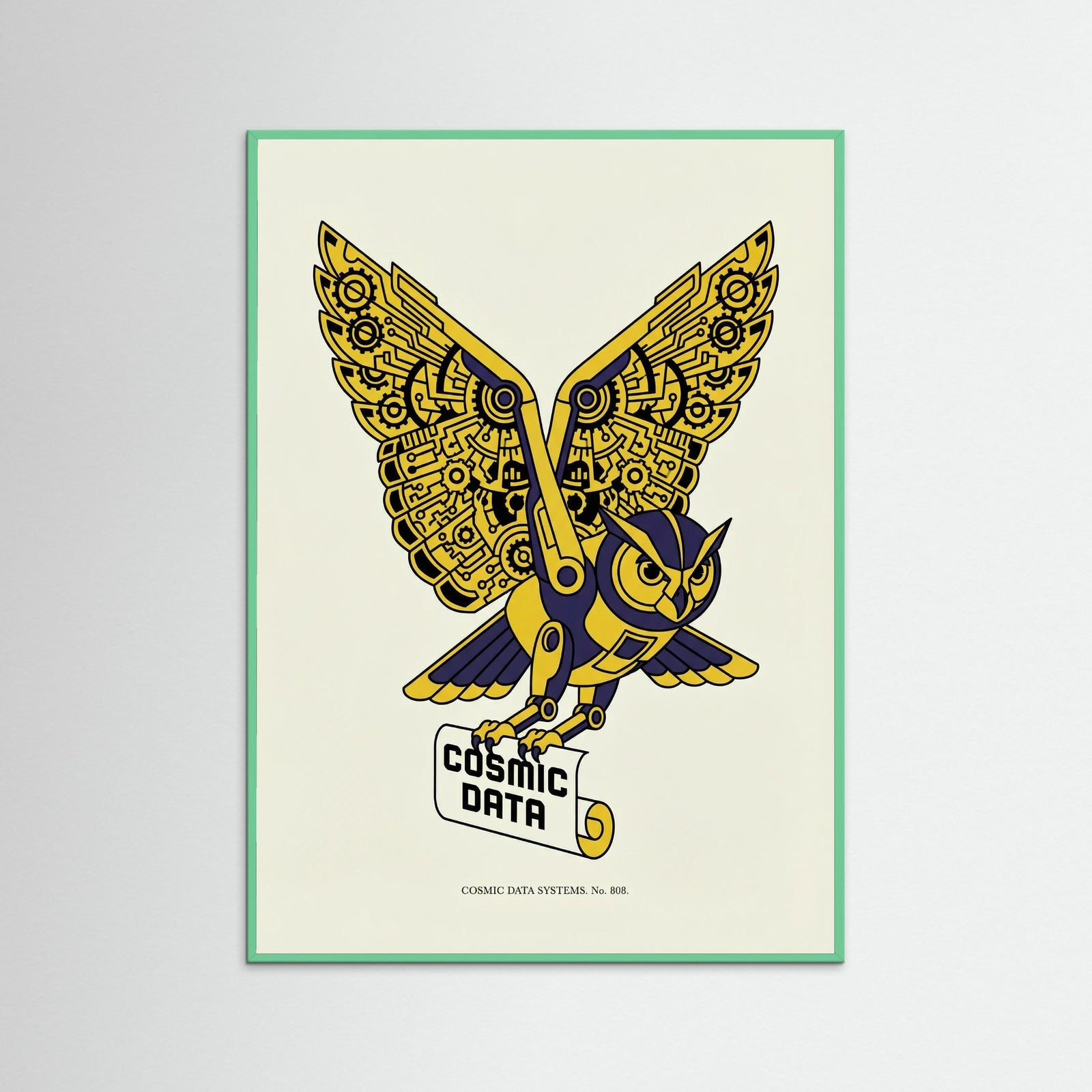 Mint Wood Ink Bear Figure