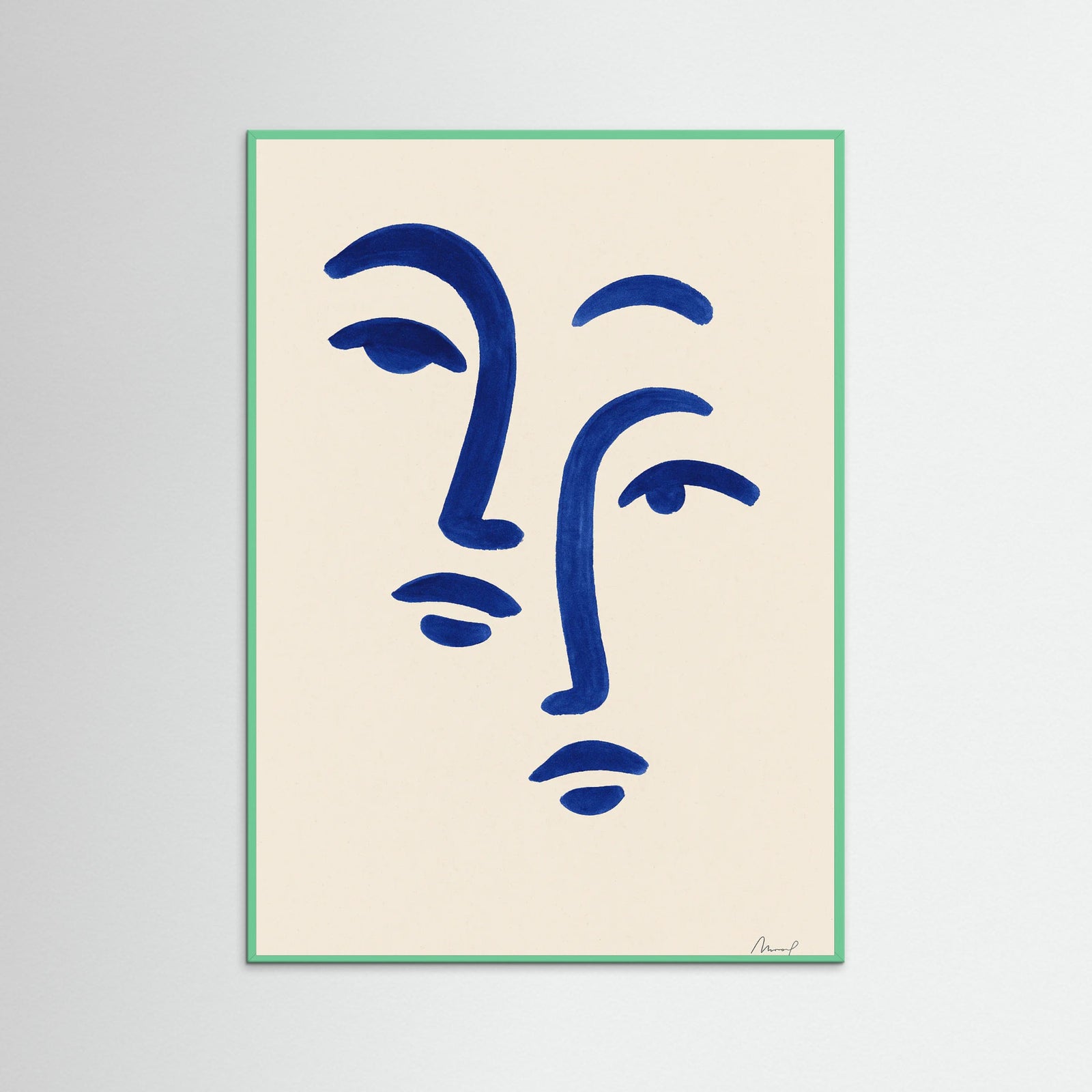 Mint Wood Inked Impressions