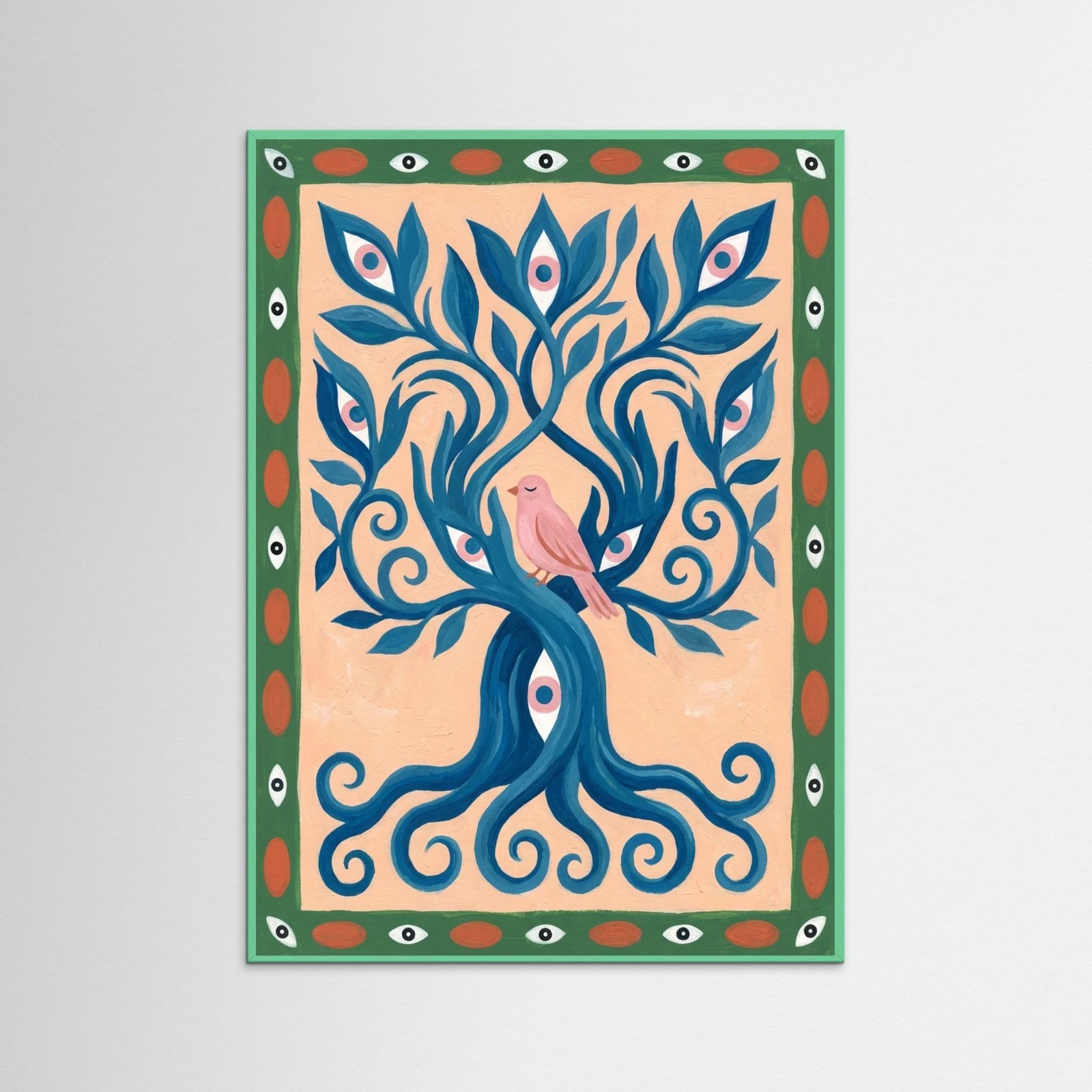 Mint Wood Intertwined Gaze