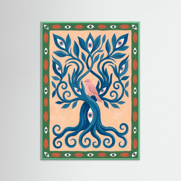 Mint Wood Intertwined Gaze