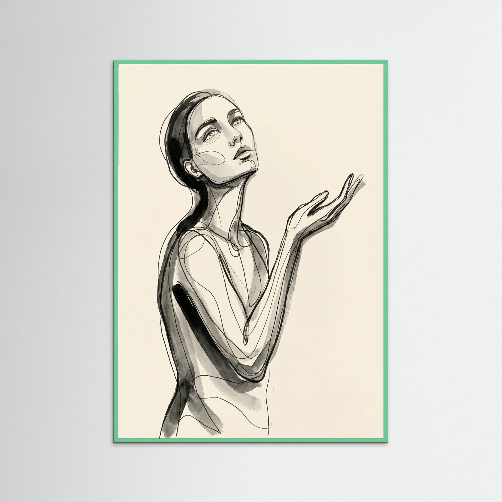 Mint Wood Intertwined Gazes