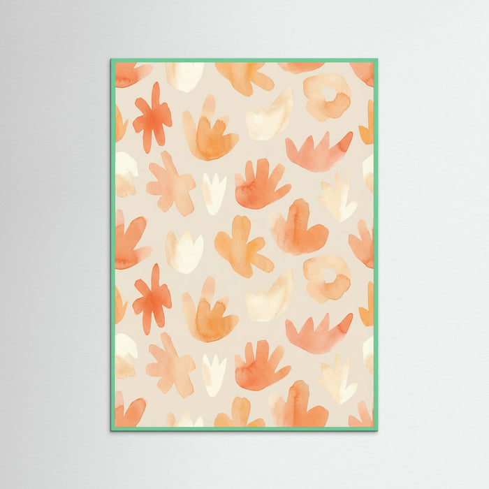 Mint Wood Joyful Floral Cuts