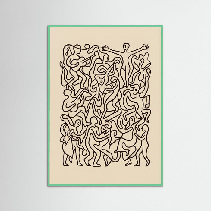 Mint Wood Joyful Lines