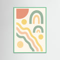 Mint Wood Joyful Swirls