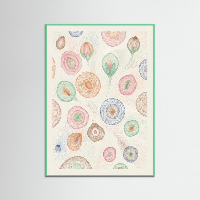 Mint Wood Klees Flourishing Dot