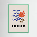La Mer Abstract Ocean Poster No. 02 – plakat og kunsttryk