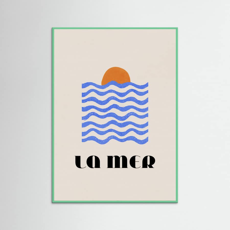 Affiche La Mer Abstract Ocean Poster No. 03 – affiche et impression d’art